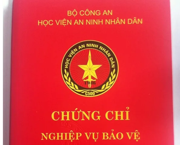 chứng chỉ nghiệp vụ bảo vệ