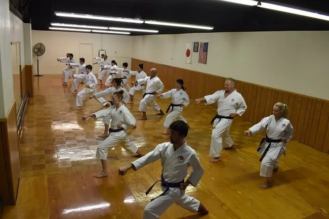 Một lớp học Karate Shotokan