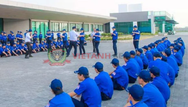 Đào tạo kỹ năng võ thuật ở công ty Bảo vệ Việt Anh