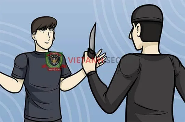 Kỹ năng tự vệ khi bị dí dao