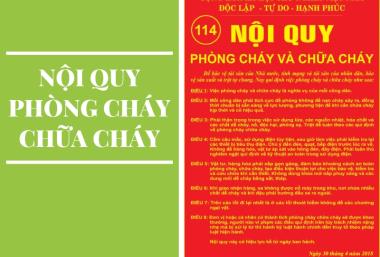 Nội quy phòng cháy chữa cháy