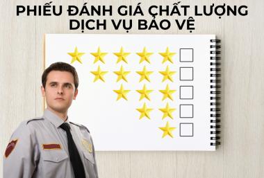 phiếu đánh giá chất lượng dịch vụ bảo vệ