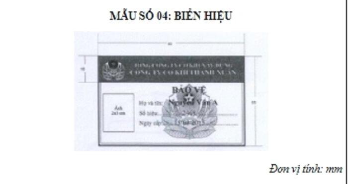 Đồng phục bảo vệ thông tư số 08