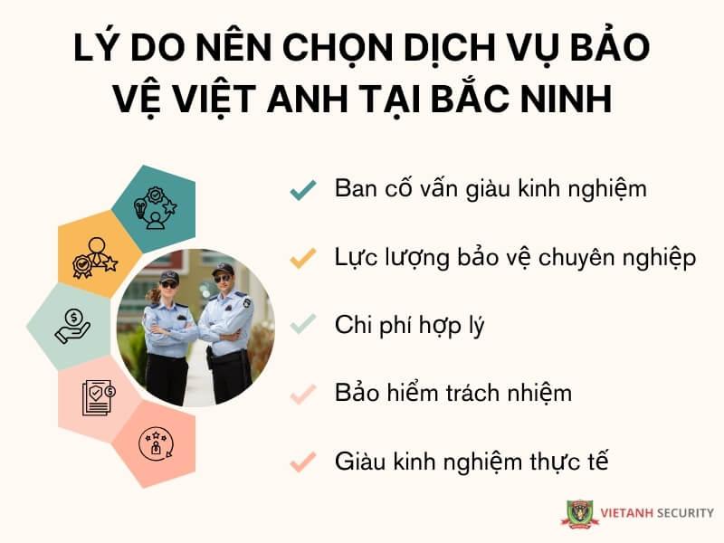 Lý do nên chọn dịch vụ bảo vệ Việt Anh tại Bắc Ninh