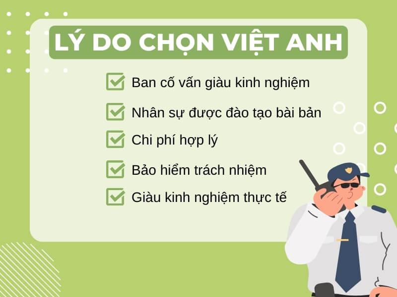 Lý do nên chọn dịch vụ bảo vệ mục tiêu di động của Việt Anh