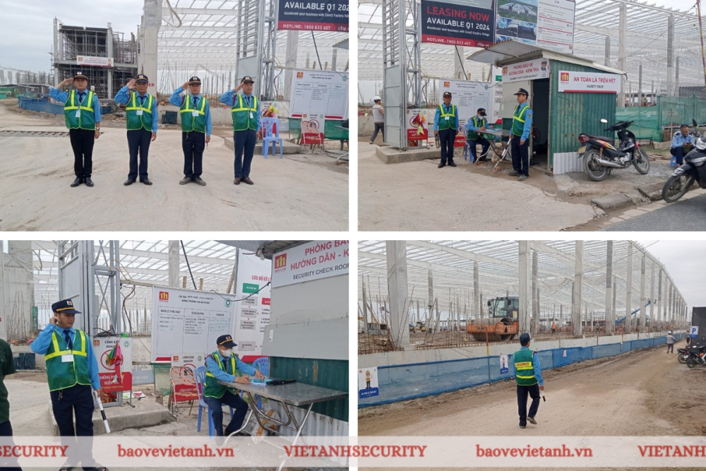 Dự án bảo vệ công trường công ty An Sinh và Bông Sen Vàng